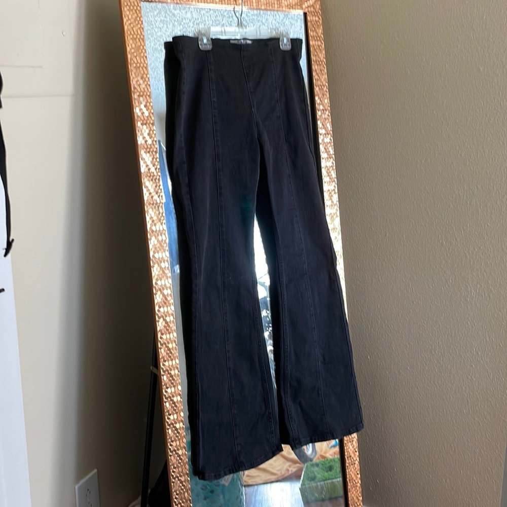 Free People Black Flare Jeans